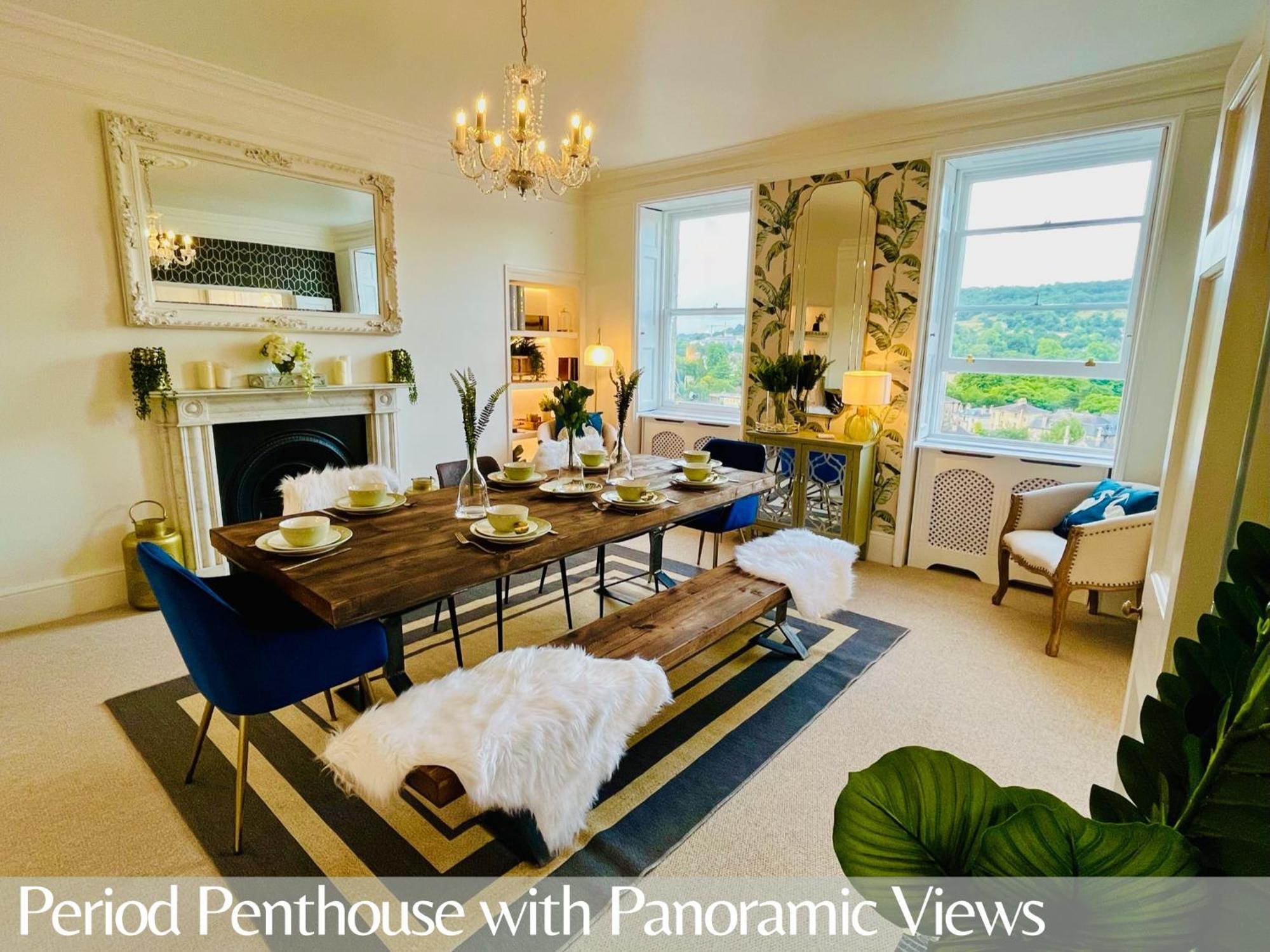 The Paragon Penthouse - Stunning Views Over Bath! Luaran gambar